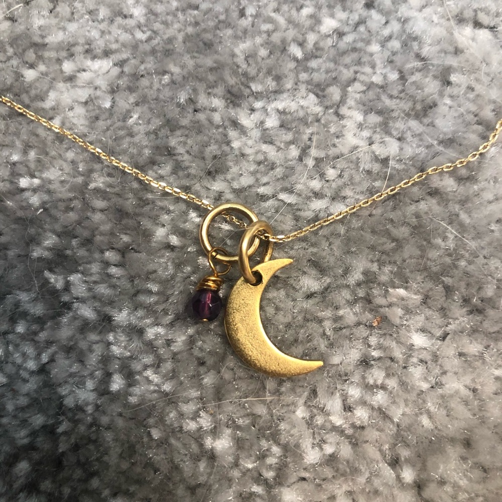 Horsefeathers Crescent Moon Necklace